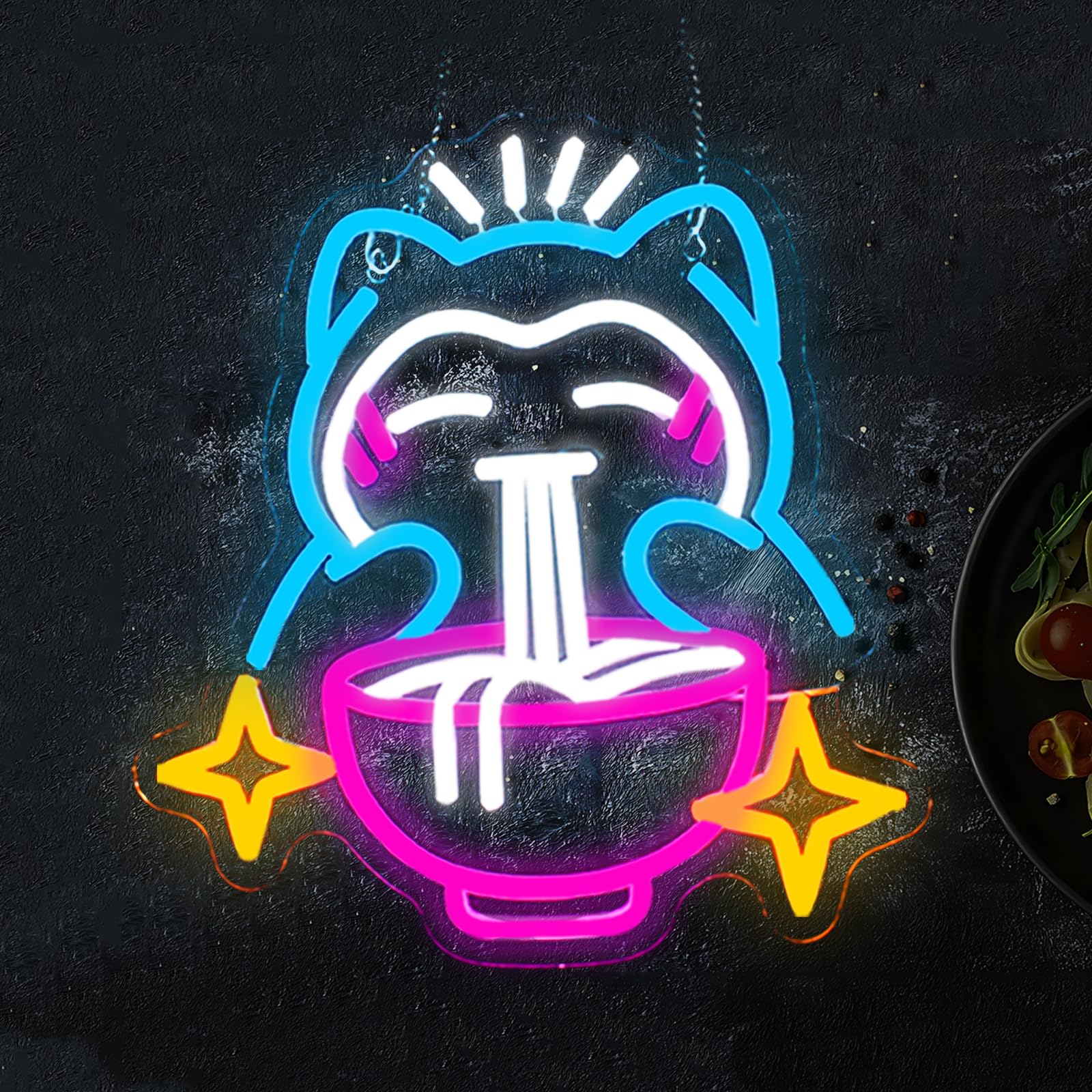 Japanese Lighting Decor - LED Ramen Neon Light - Cute