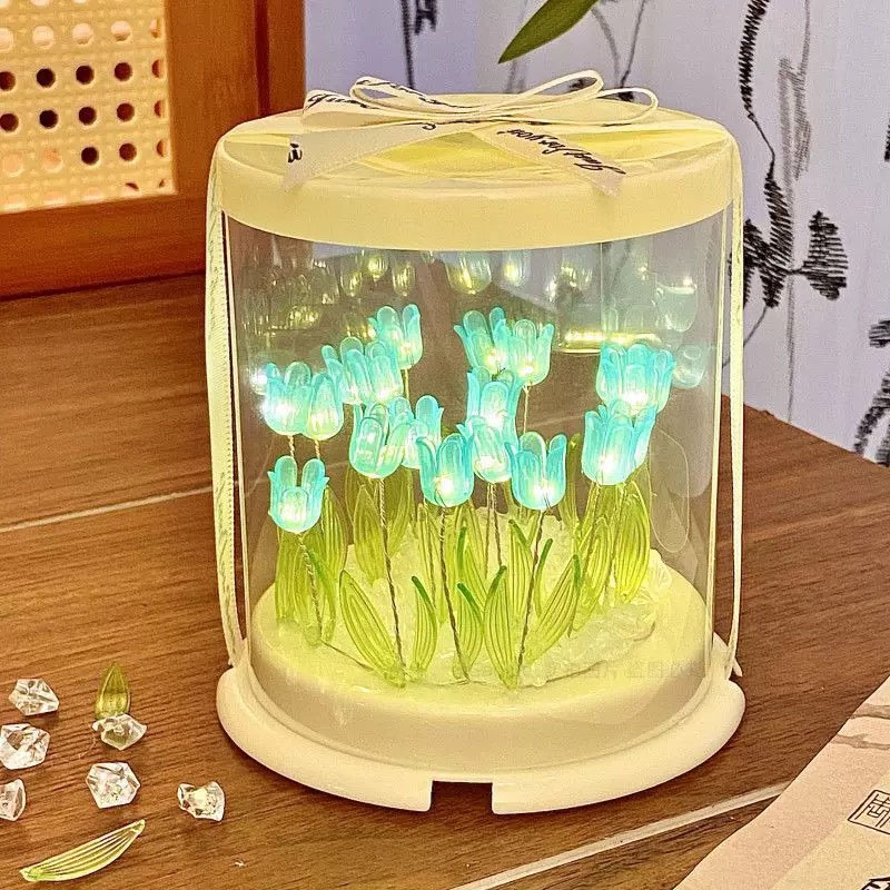 Lighting Table Decor - DIY Tulip Lamp Simulation Flower Sea