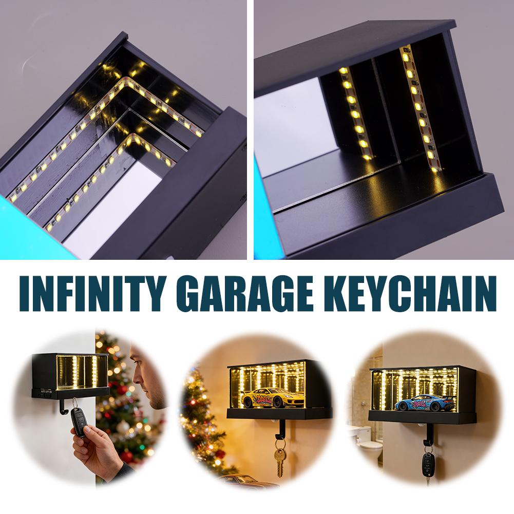 Lighting Effect Home Decor - Infinity Garage Keychain With LED Light