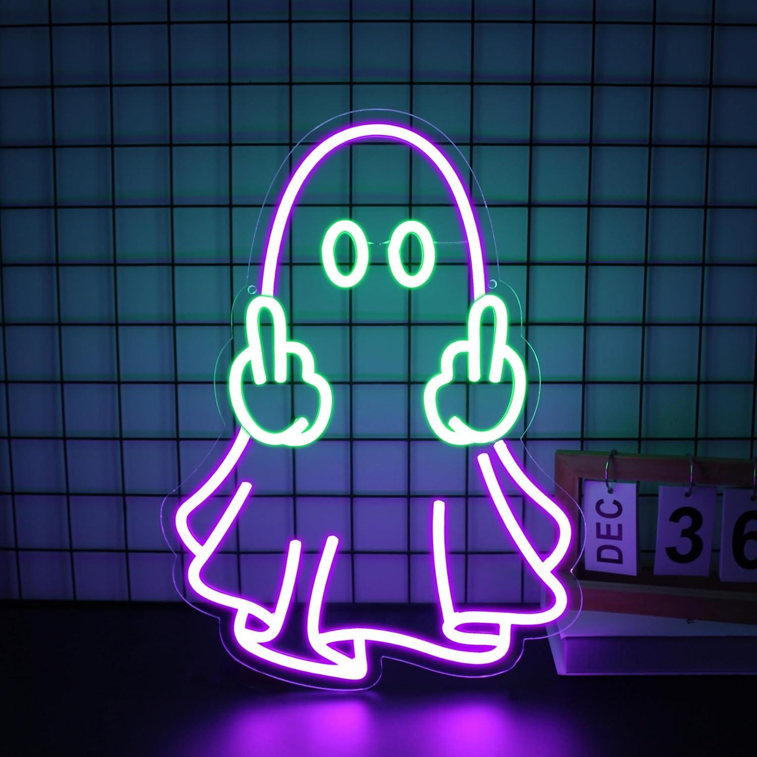 Lighting Decoration For Home - Ghost Neon Sign USB Powered LED