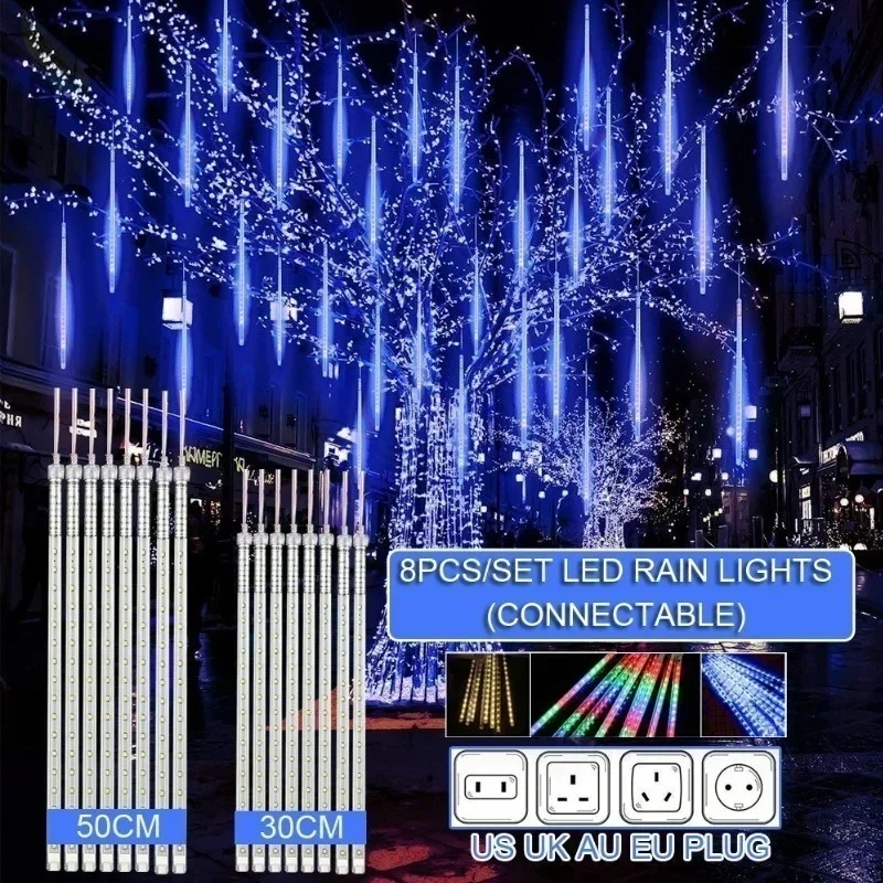 Outdoor Lighting Wedding Decor - 30cm /50cm Waterproof Meteor Shower Rain