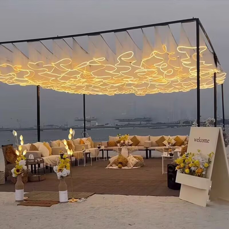 Outdoor Lighting Wedding Decor - Wedding Ceiling Decoration Outdoor LED Luminous