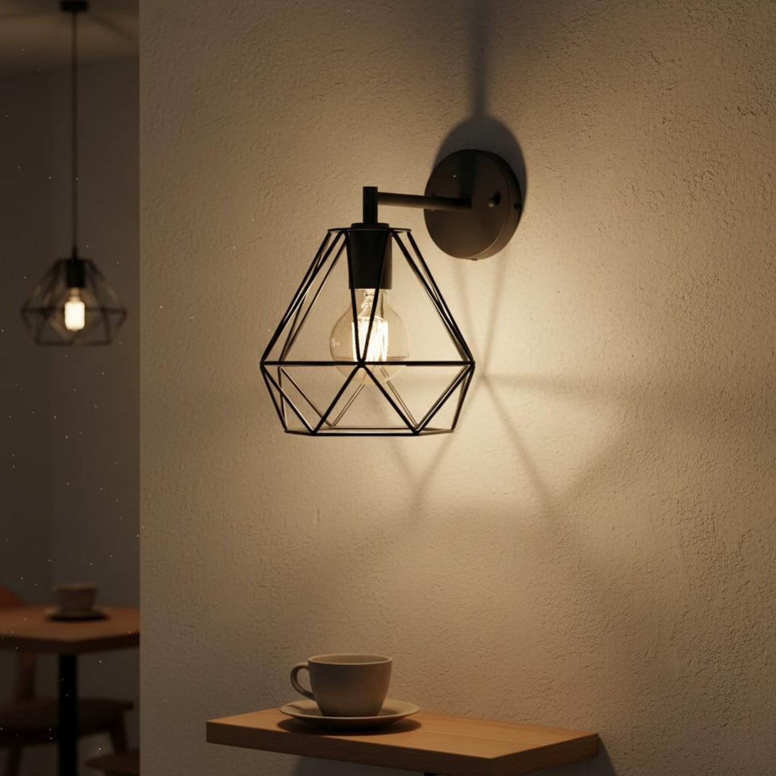 Rhombus Shape Lamp Shade Minim - Geometric Lamp Shade review and price