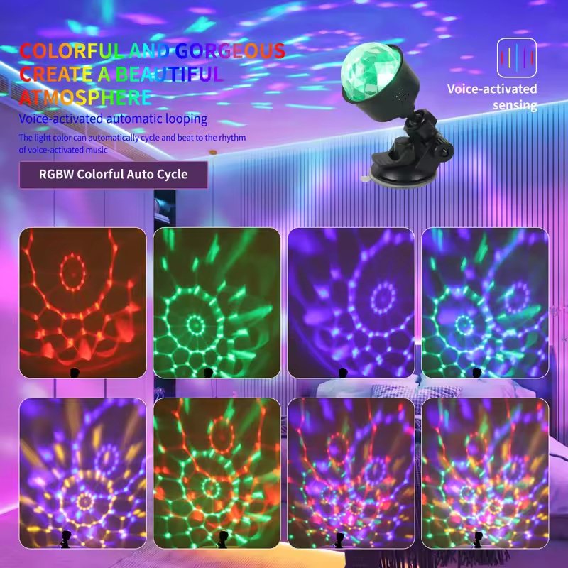 RGB Sound Activated LED Disco  - Lighting Effect Home Decor review and price