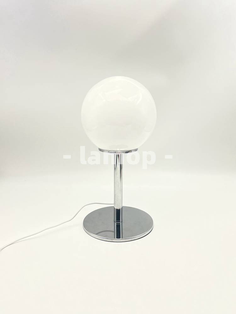 Milky White Solid Globe Chrome - Lighting Table Decor review and price