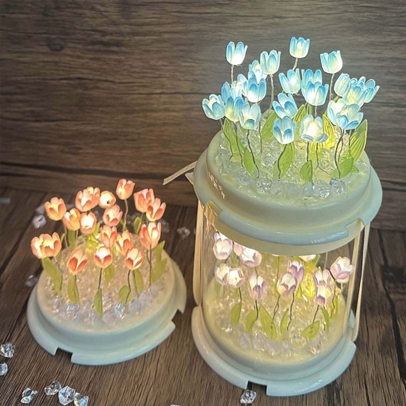 DIY Tulip Lamp Simulation Flow - Lighting Table Decor review and price