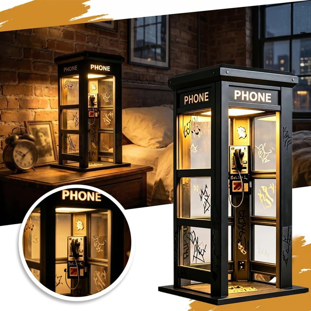 Retro Graffiti Phone Booth Tab - Lighting Table Decor review and price