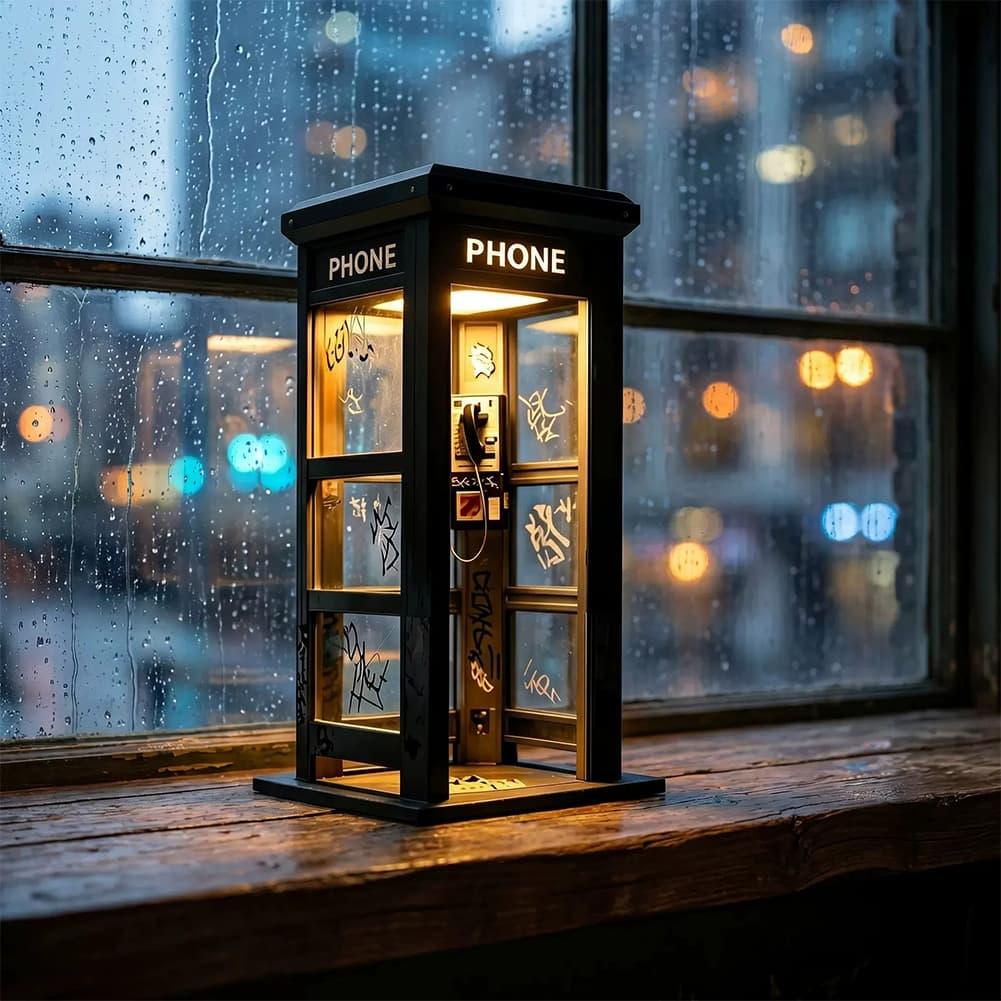 Retro Graffiti Phone Booth Tab - Lighting Table Decor review and price