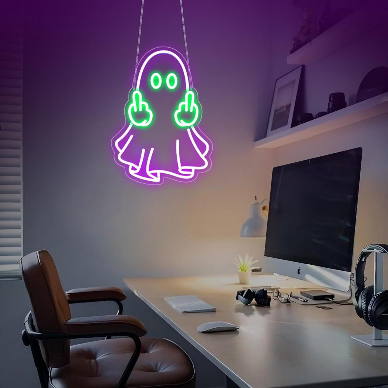 Ghost Neon Sign USB Powered LE - Lighting Decoration For Home review and price