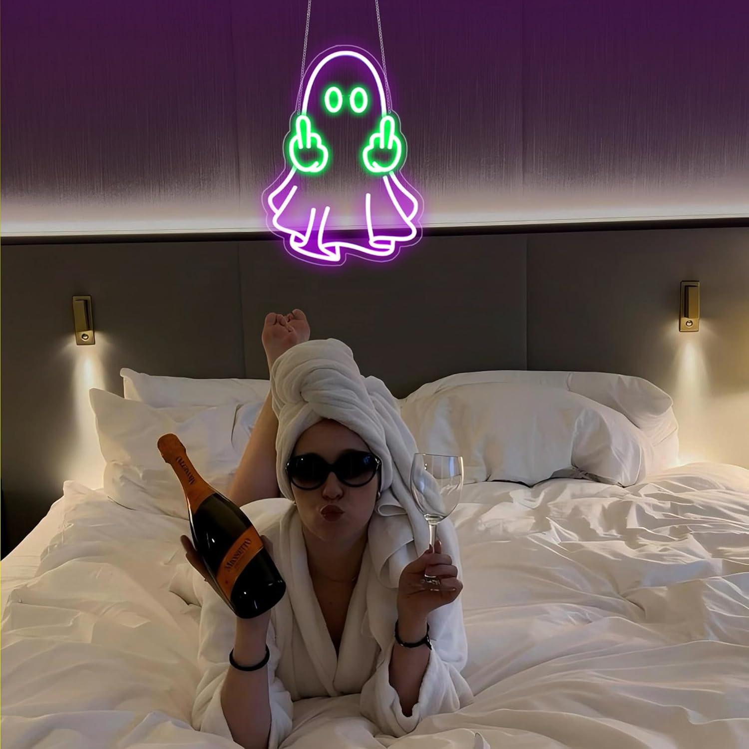 Ghost Neon Sign USB Powered LE - Lighting Decoration For Home review and price