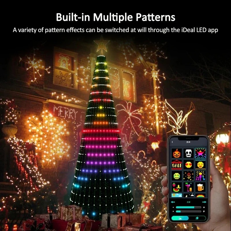 Christmas Star Tree Lights RGB - Lighting Decoration For Home review and price