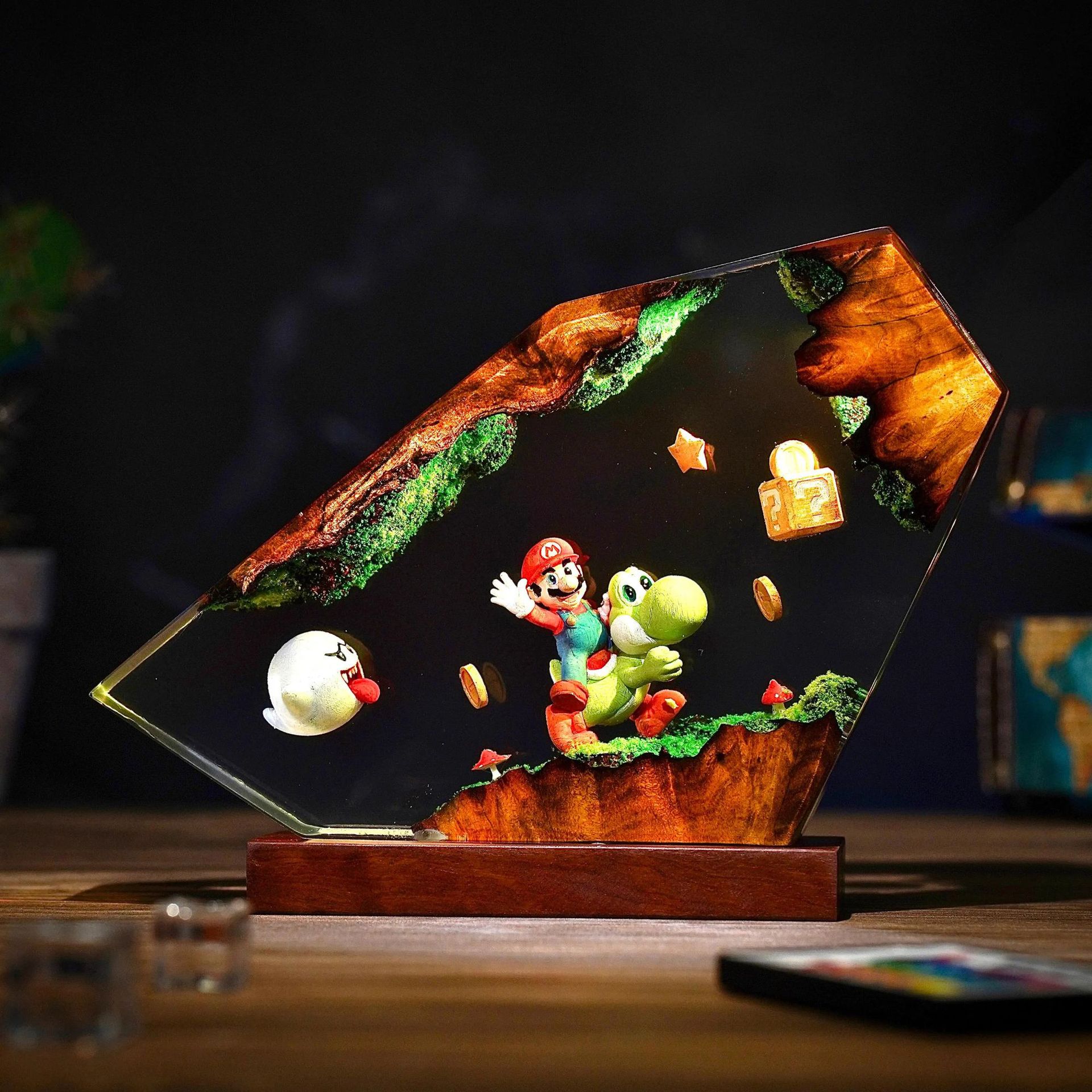 Table Resin Lamp Cartoon Anime - Lighting Table Decor review and price