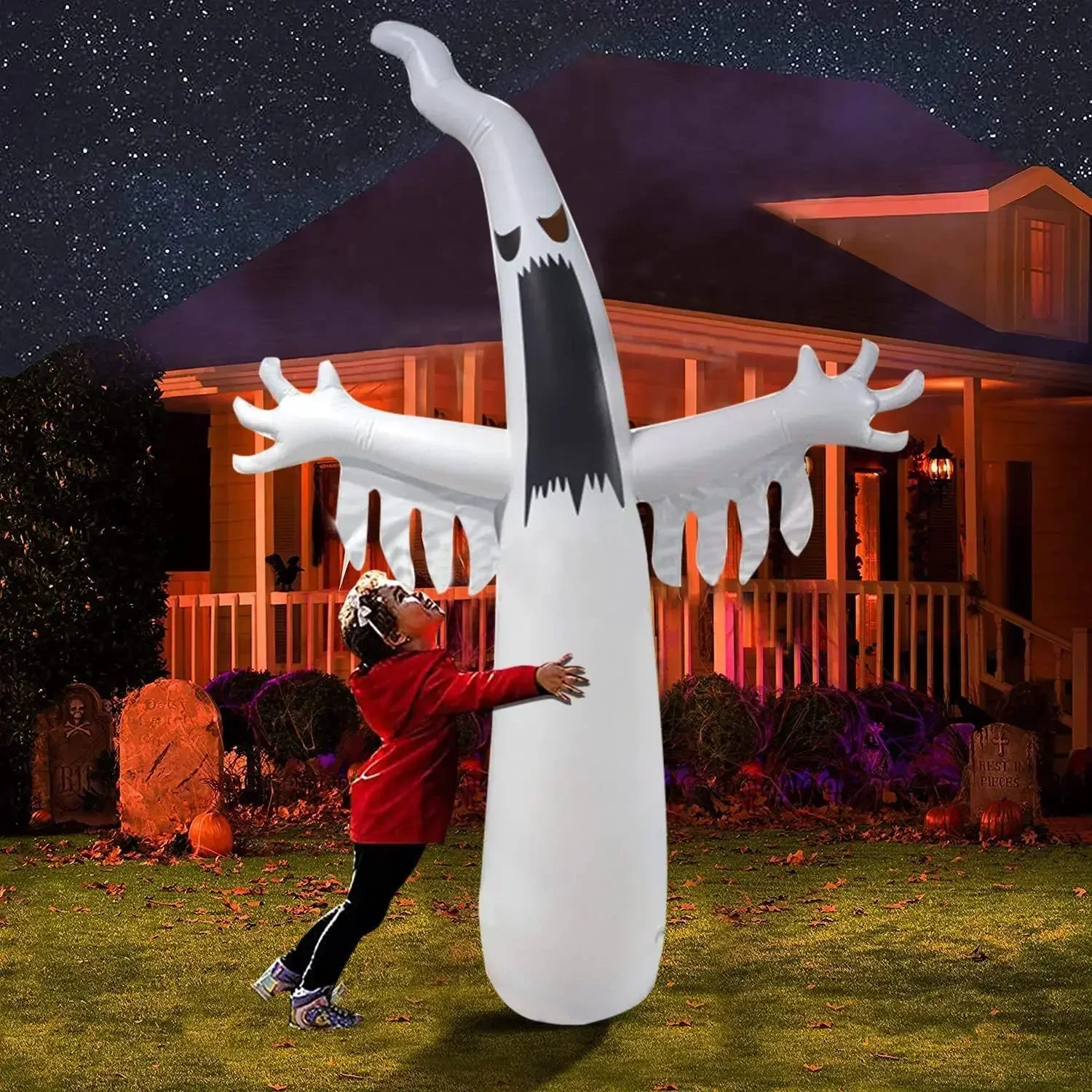Halloween Inflatable Scary Gho - Outdoor Lighting Wedding Decor review and price