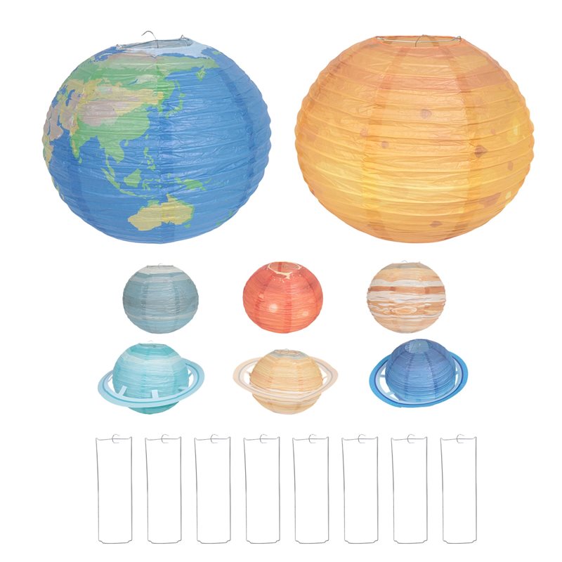A93Z 8Pcs Space Paper Lanterns - Lantern Paper Solar review and price