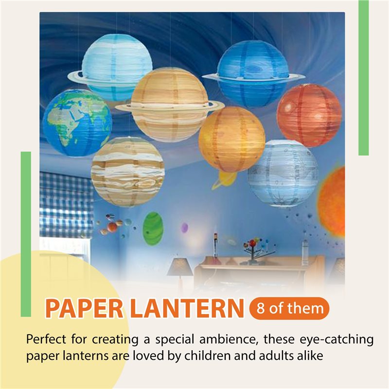 A93Z 8Pcs Space Paper Lanterns - Lantern Paper Solar review and price