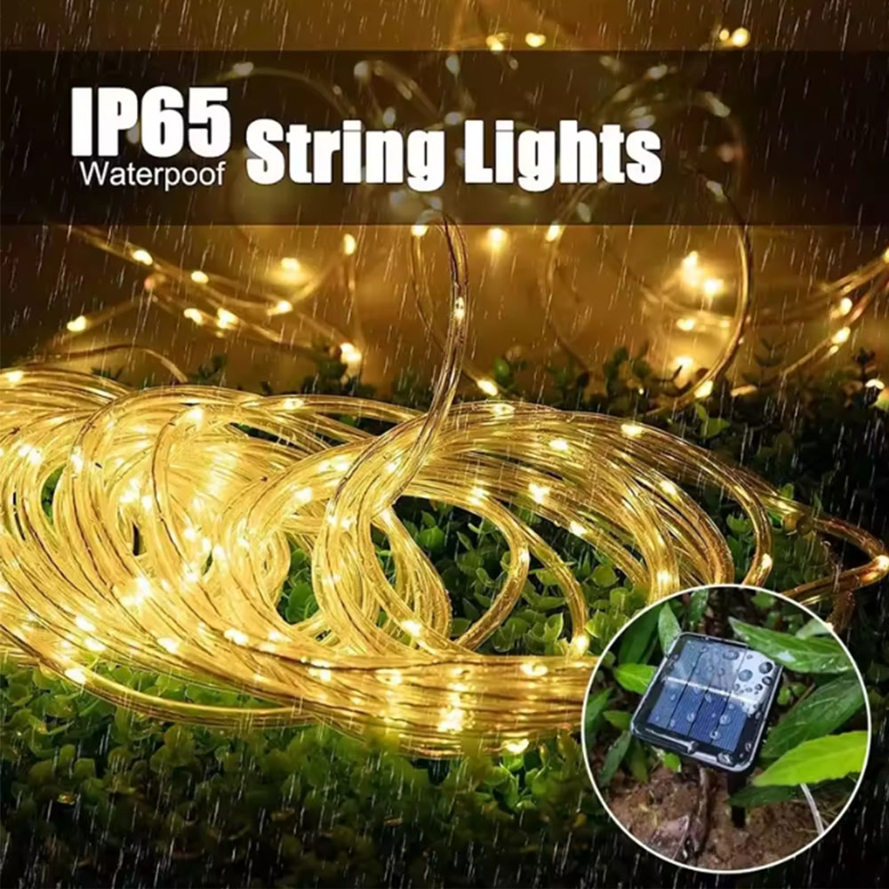 Solar Outdoor LED Tube Rope Ga - Outdoor Lighting Wedding Decor review and price