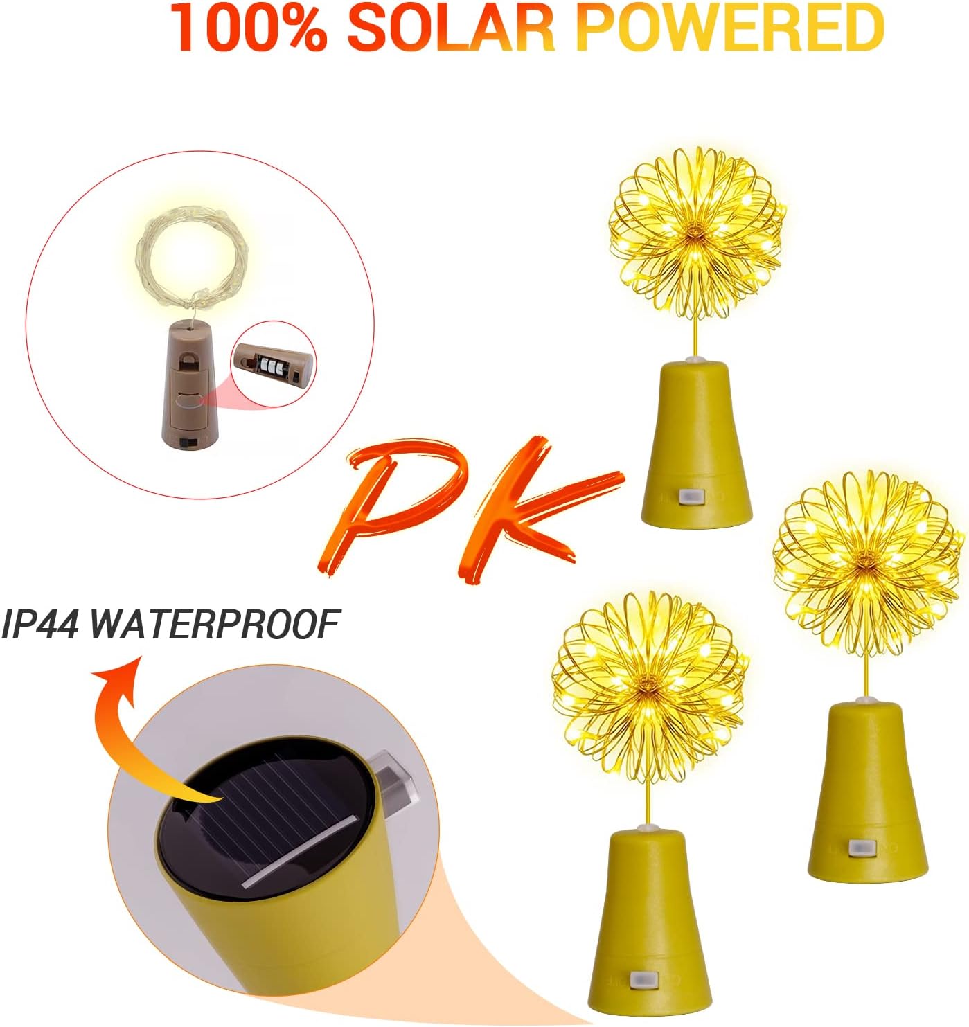 10/20LEDs Solar Wine Bottle St - Lantern Paper Solar review and price