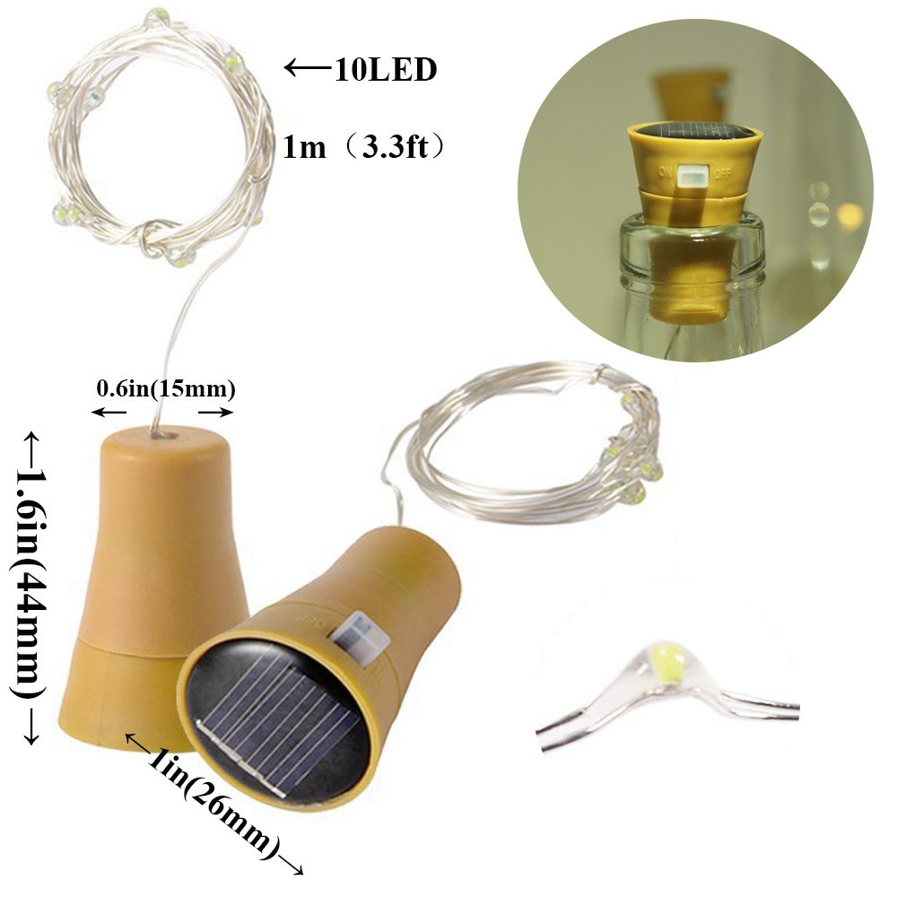 10/20LEDs Solar Wine Bottle St - Lantern Paper Solar review and price