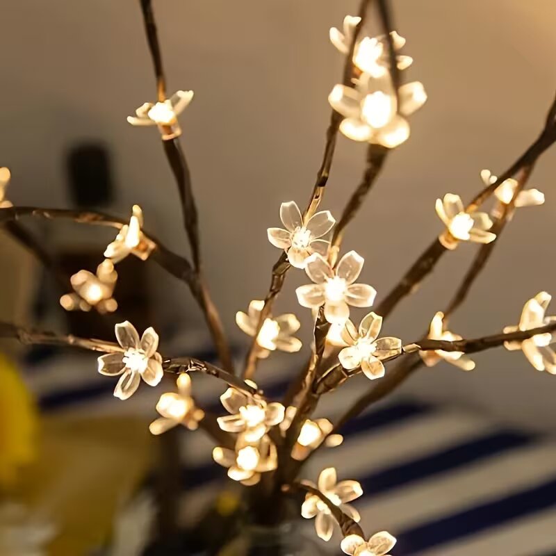 1/2PC 20LED Cherry Blossom Tre - Lighting Table Decor review and price