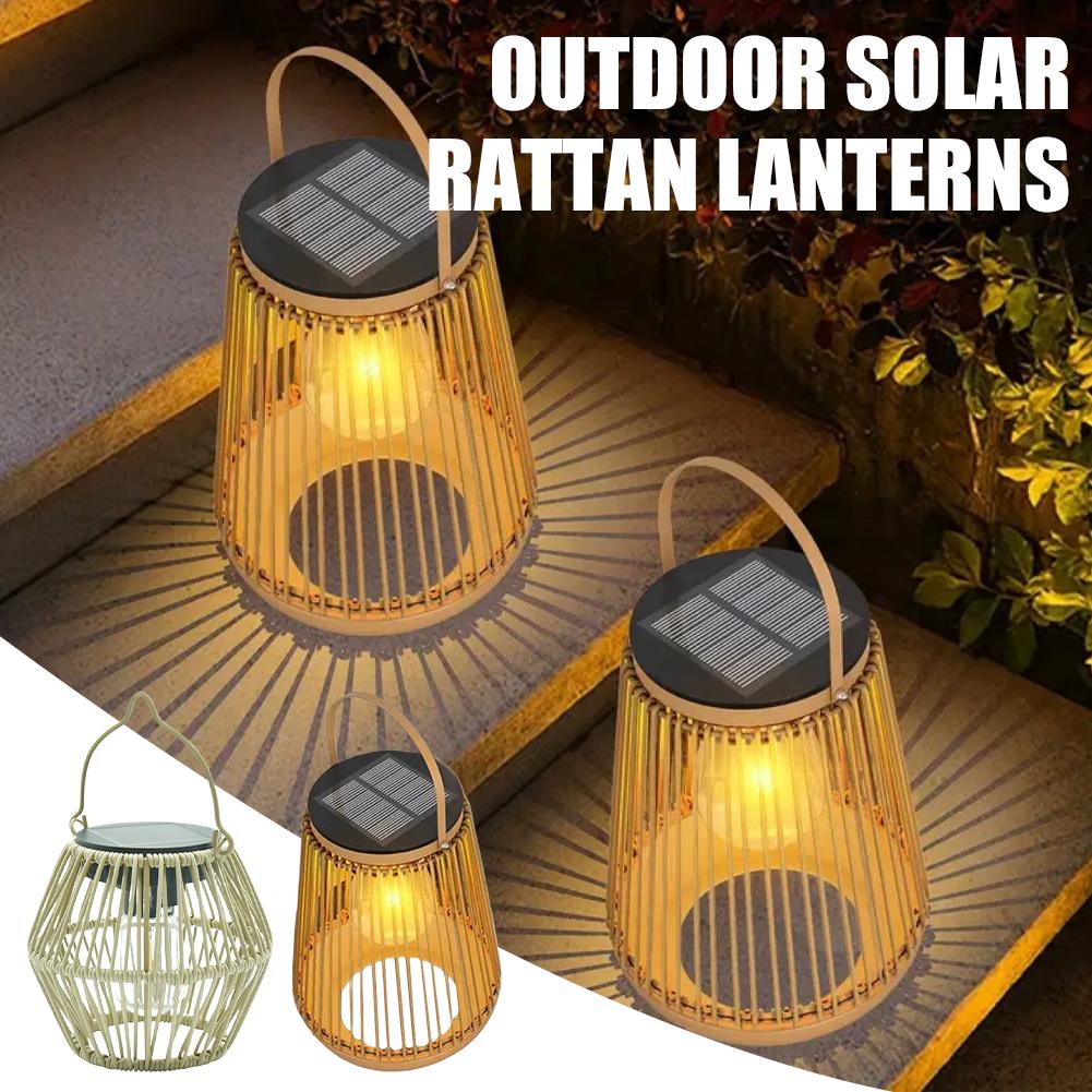 IP65 Waterproof Solar Rattan L - Lighting Table Decor review and price