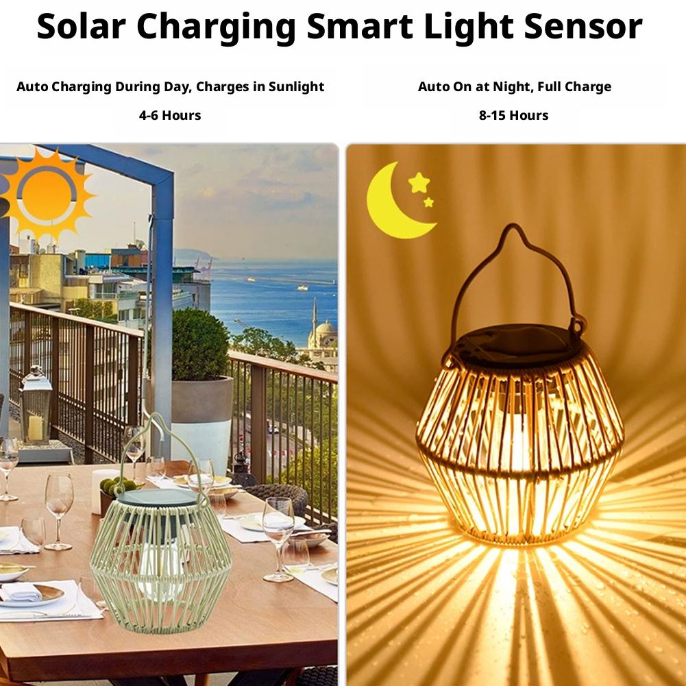 IP65 Waterproof Solar Rattan L - Lighting Table Decor review and price