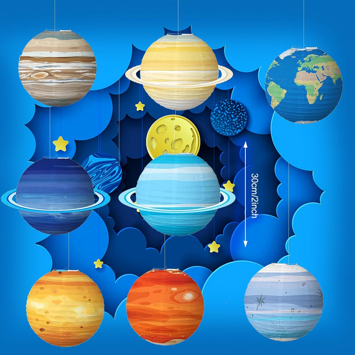 1PCS Solar System Eight Planet - Lantern Paper Solar review and price