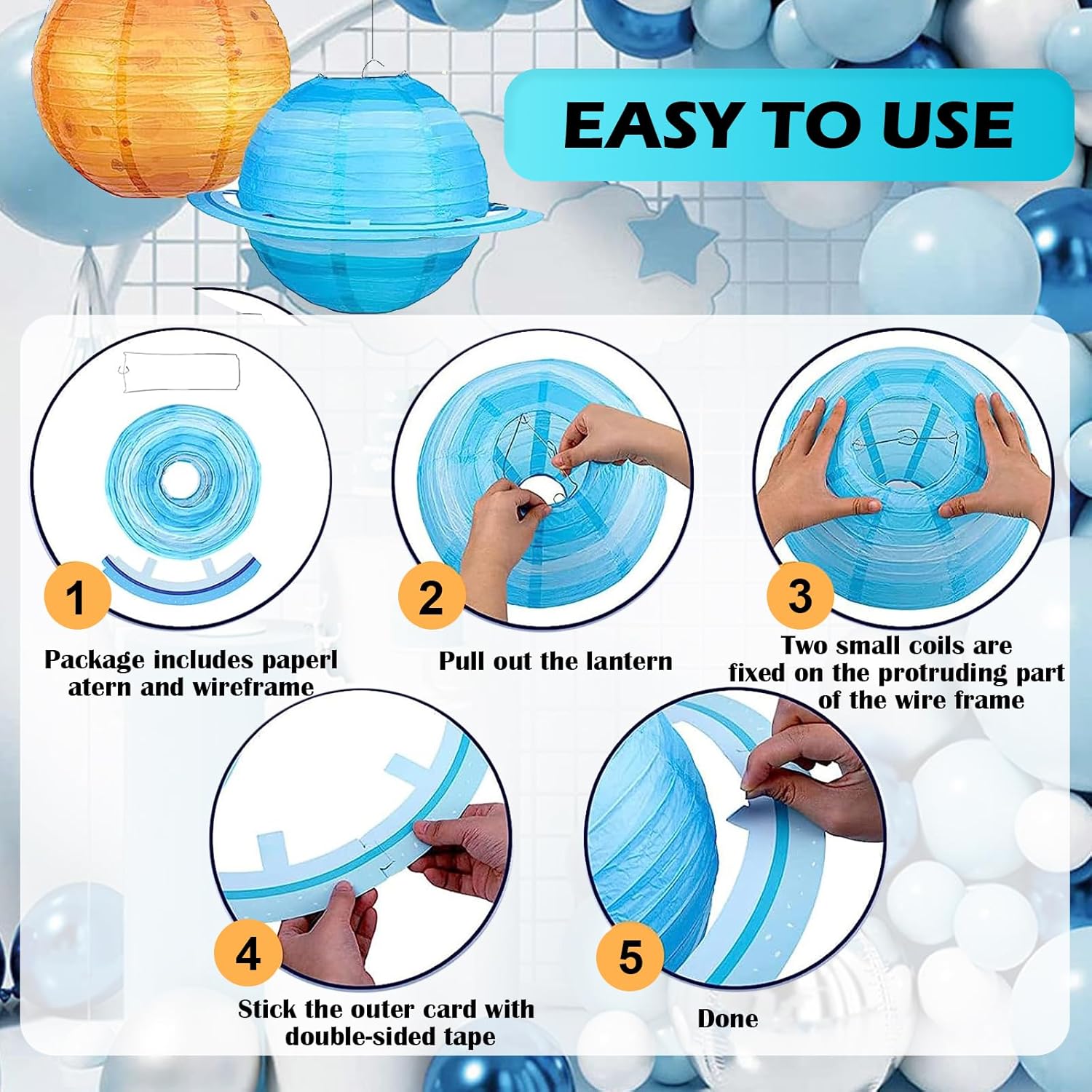 1PCS Solar System Eight Planet - Lantern Paper Solar review and price