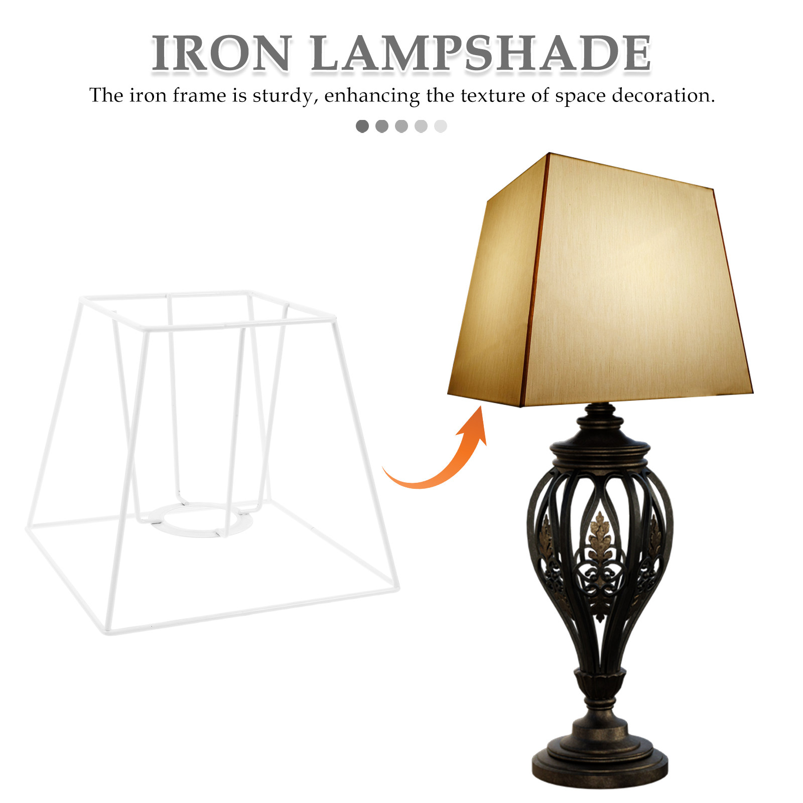Trapezoid Iron Wire Lamp Shade - Geometric Lamp Shade review and price