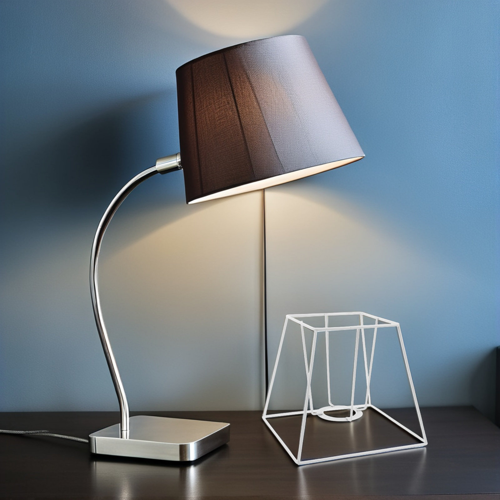 Trapezoid Iron Wire Lamp Shade - Geometric Lamp Shade review and price
