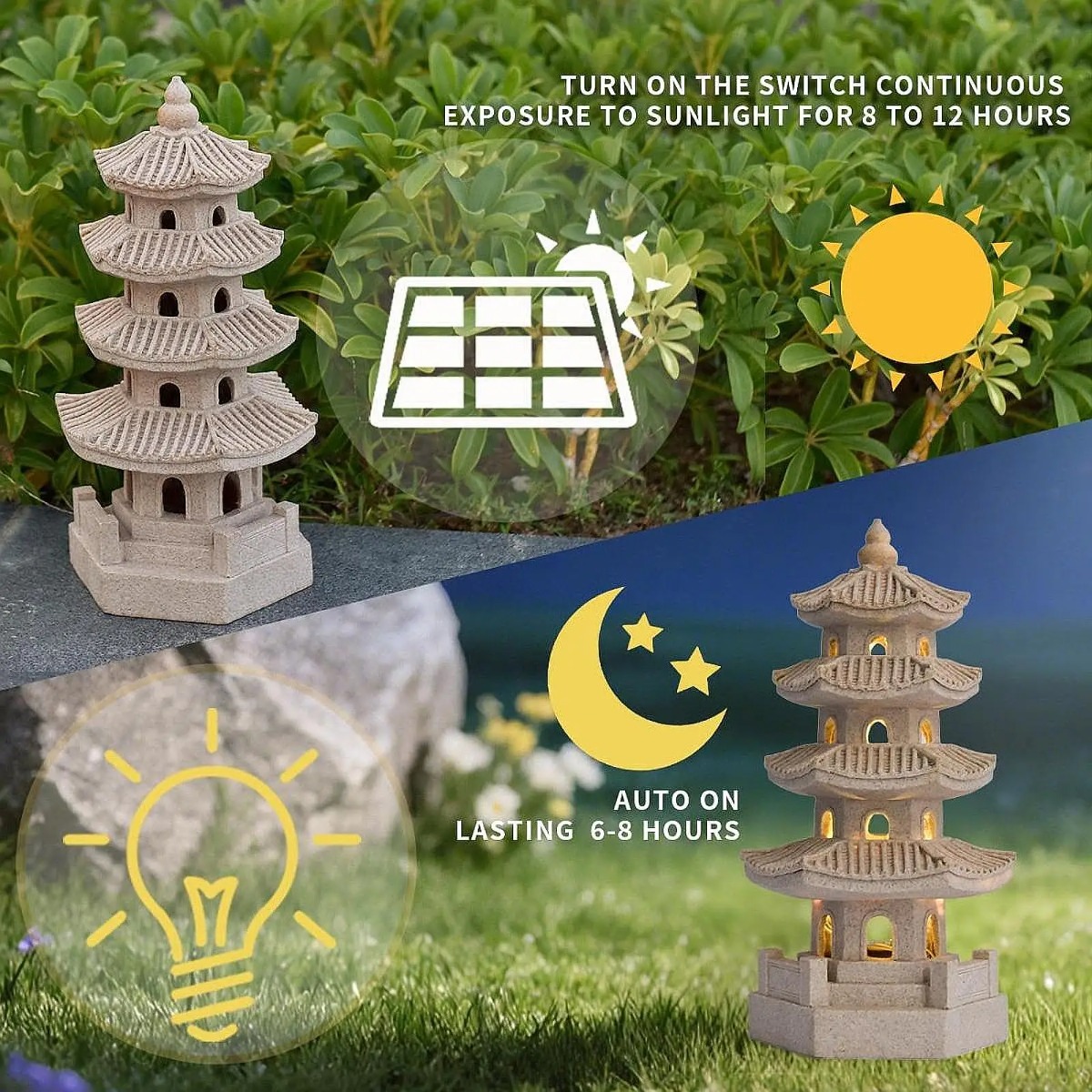 Solar Garden Lights Outdoor La - Japanese Lighting Decor review and price