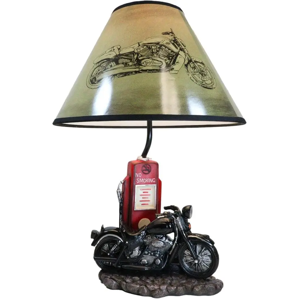 Vintage Retro Black Motorcycle - Lighting Decoration For Home review and price
