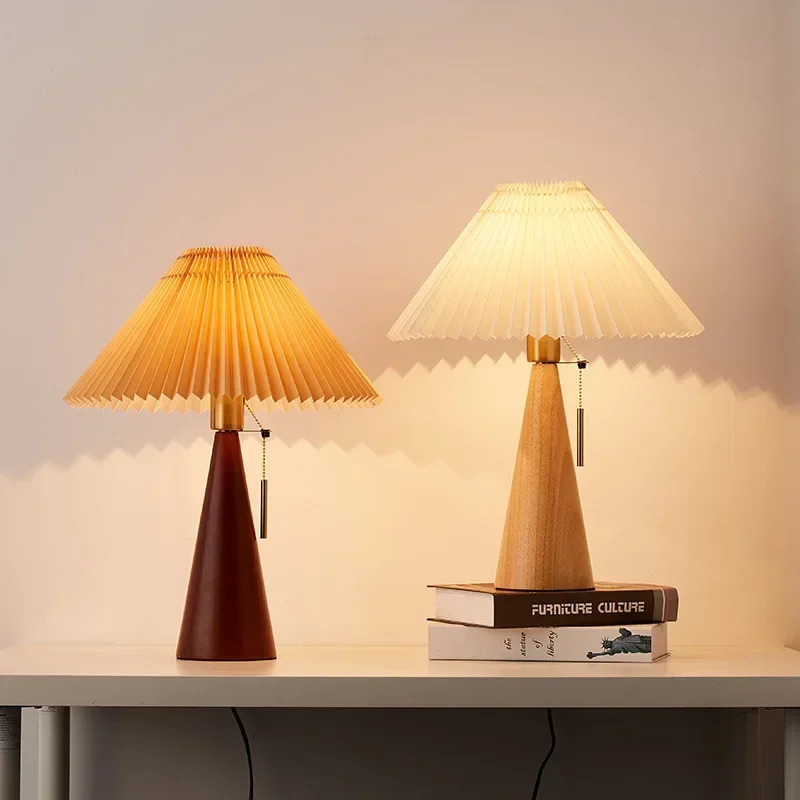 Retro Pleated Table Lamp Nordi - Lighting Table Decor review and price