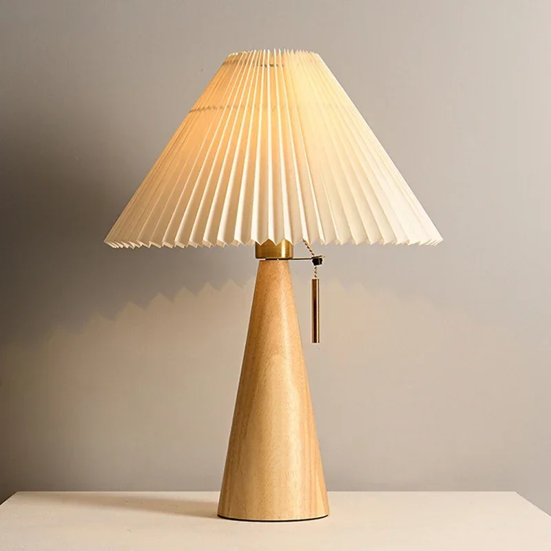 Retro Pleated Table Lamp Nordi - Lighting Table Decor review and price