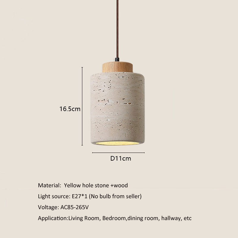 Natural Yellow Cave Stone Pend - Japanese Lighting Decor review and price
