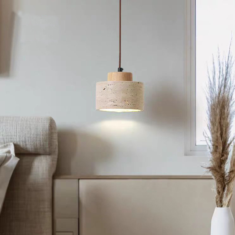 Natural Yellow Cave Stone Pend - Japanese Lighting Decor review and price