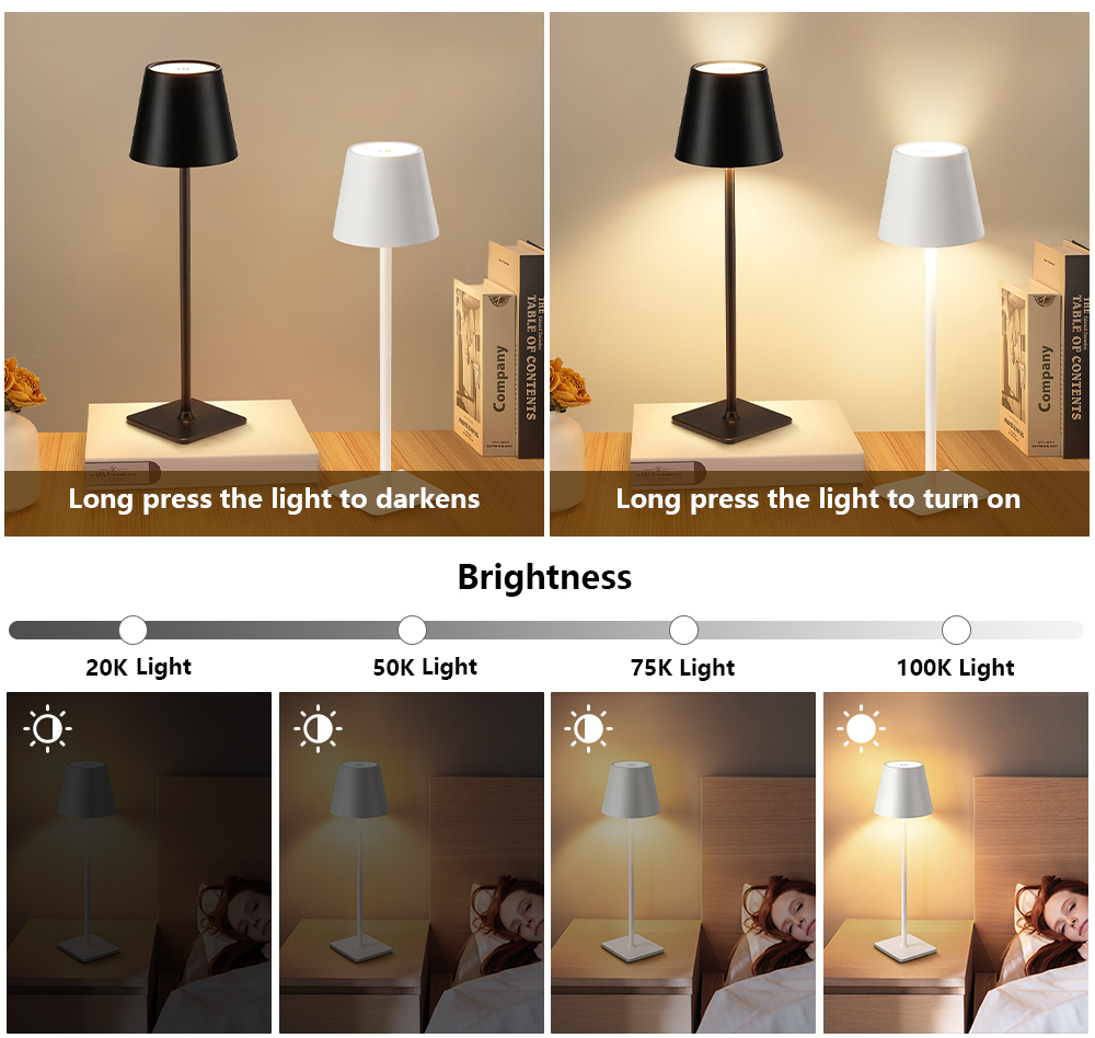 LED Rechargeable Desk Light Wi - Lighting Table Decor review and price