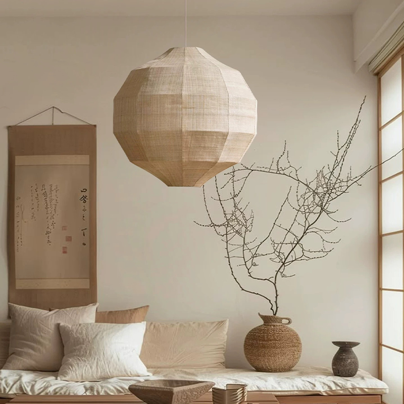 Japanese Wabi Sabi Fabric E27  - Japanese Lighting Decor review and price