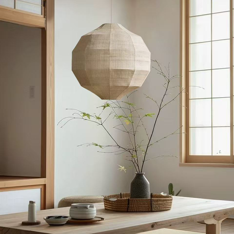 Japanese Wabi Sabi Fabric E27  - Japanese Lighting Decor review and price
