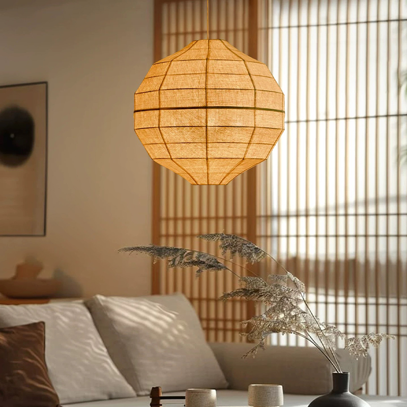 Japanese Wabi Sabi Fabric E27  - Japanese Lighting Decor review and price