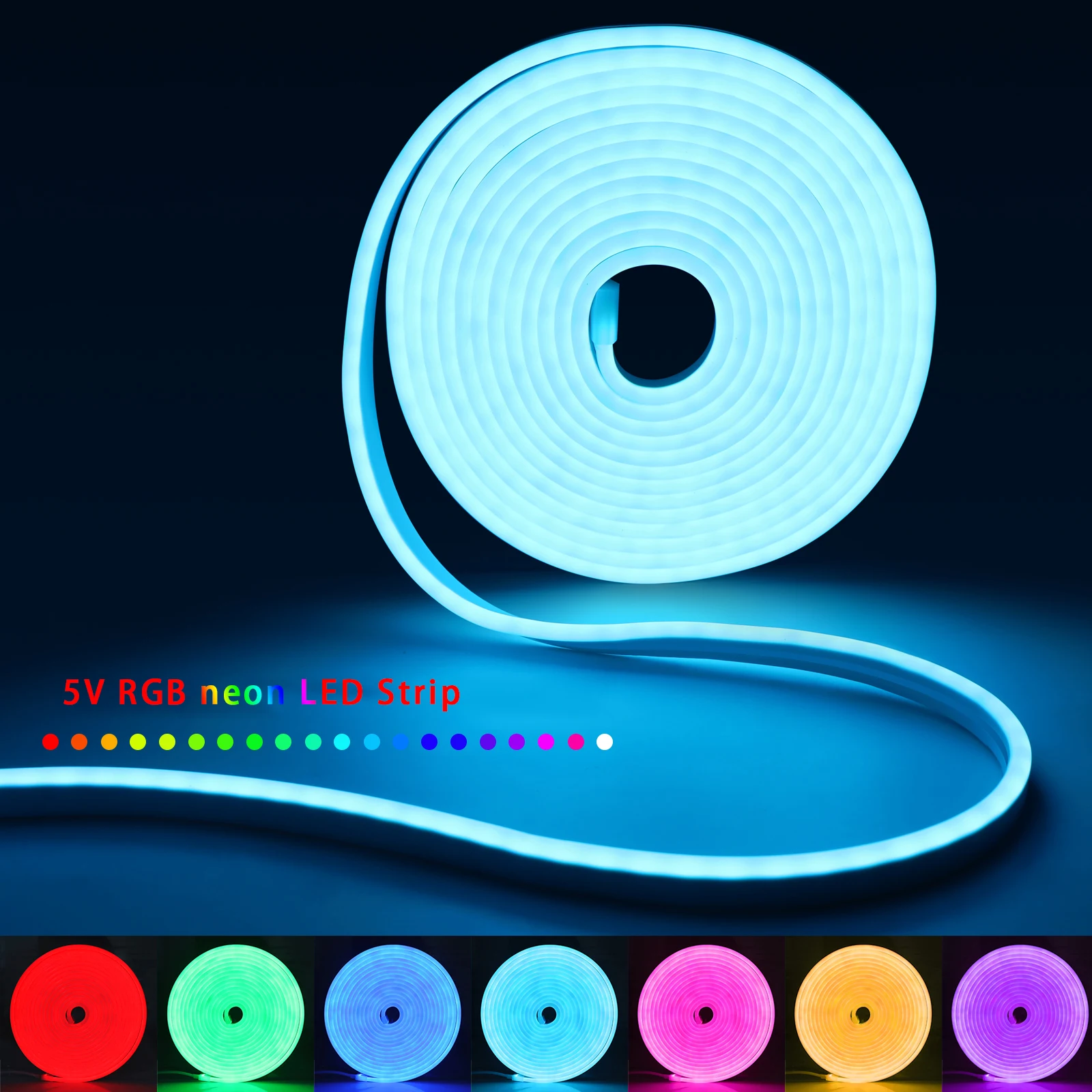 1-5m RGB LED Neon Strip Light  - Lighting Decoration For Home review and price