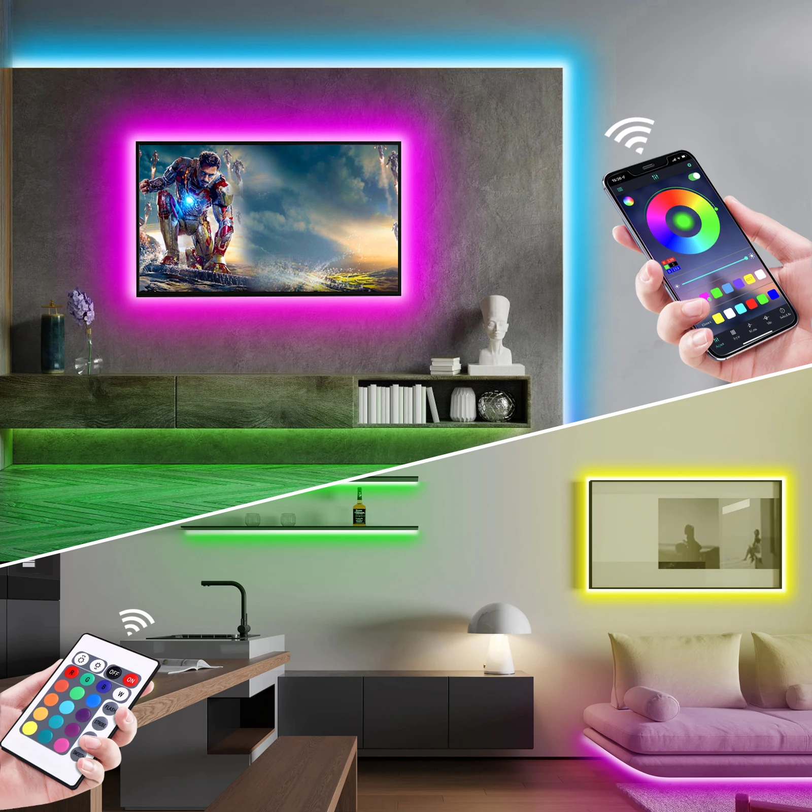 1-5m RGB LED Neon Strip Light  - Lighting Decoration For Home review and price